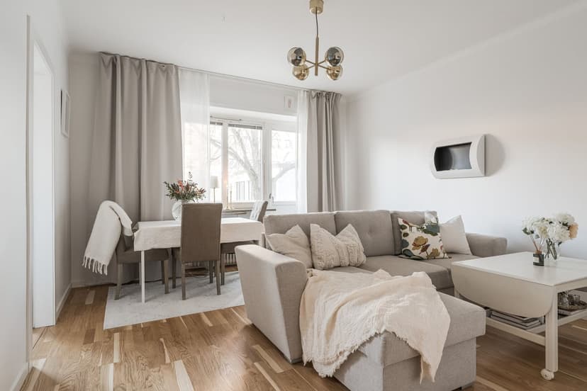 Bryggargatan 9A, Sandviken - Fullstendig renovert og stilfull 1,5-roms leilighet med balkong i solrik, vestvendt beliggenhet midt i sentrum