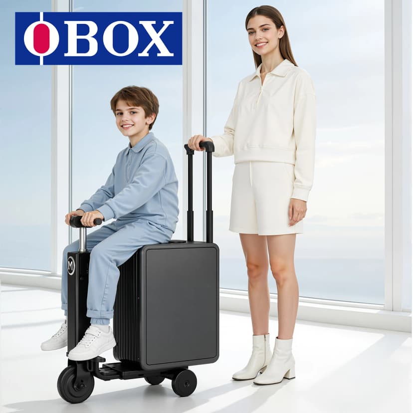 OBAX MYBOX Kjørbar Elektrisk Koffert - 20 tommer, Batteridrevet, Flyselskapskompatibel