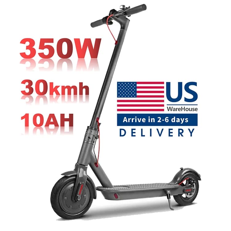 D8 Pro Electric Scooter - 350W Motor, 30km/h Speed, 10.5Ah Battery