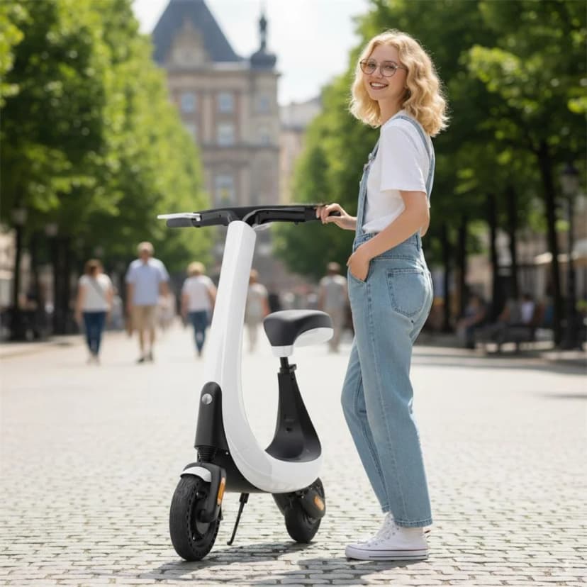 400 W elektrisk scooter med 36 V batteri – lett og kompakt design