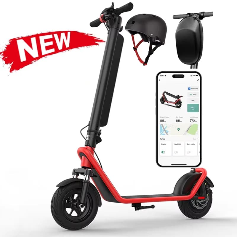 X11 sammenleggbar elscooter – 10-tommers brede dekk, 45 km rekkevidde, uttakbart batteri